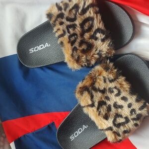 🐆 kids, Fur Shoes